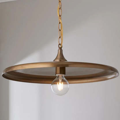 Alessio Vintage Metall Pendelleuchte Weiß/Schwarz/Gold Wohnzimmer