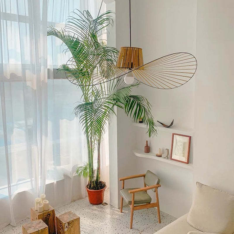 Renée Design LED Hanglamp Zwart/Bruin/Gouden/Wit Rotan Woon/Slaapkamer