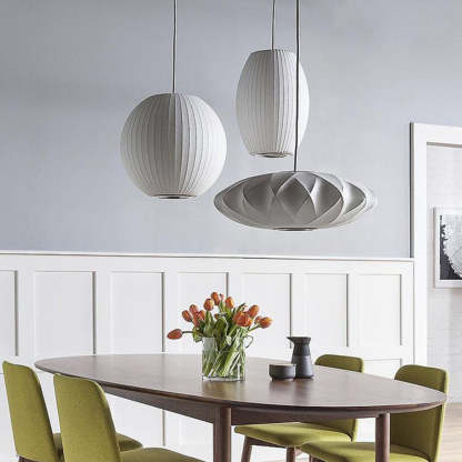 Renée Moderne LED Hanglamp Metaal/Kunstzijde Wit Slaap/Woon/Eetkamer