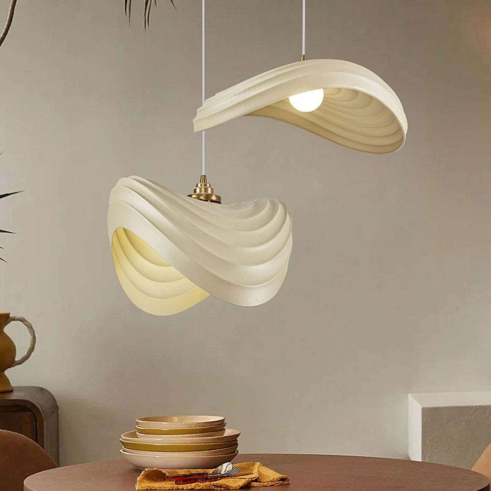 Renée Moderne LED Hanglamp Metaal/Stof Wit/Beige/Groen Slaapkamer