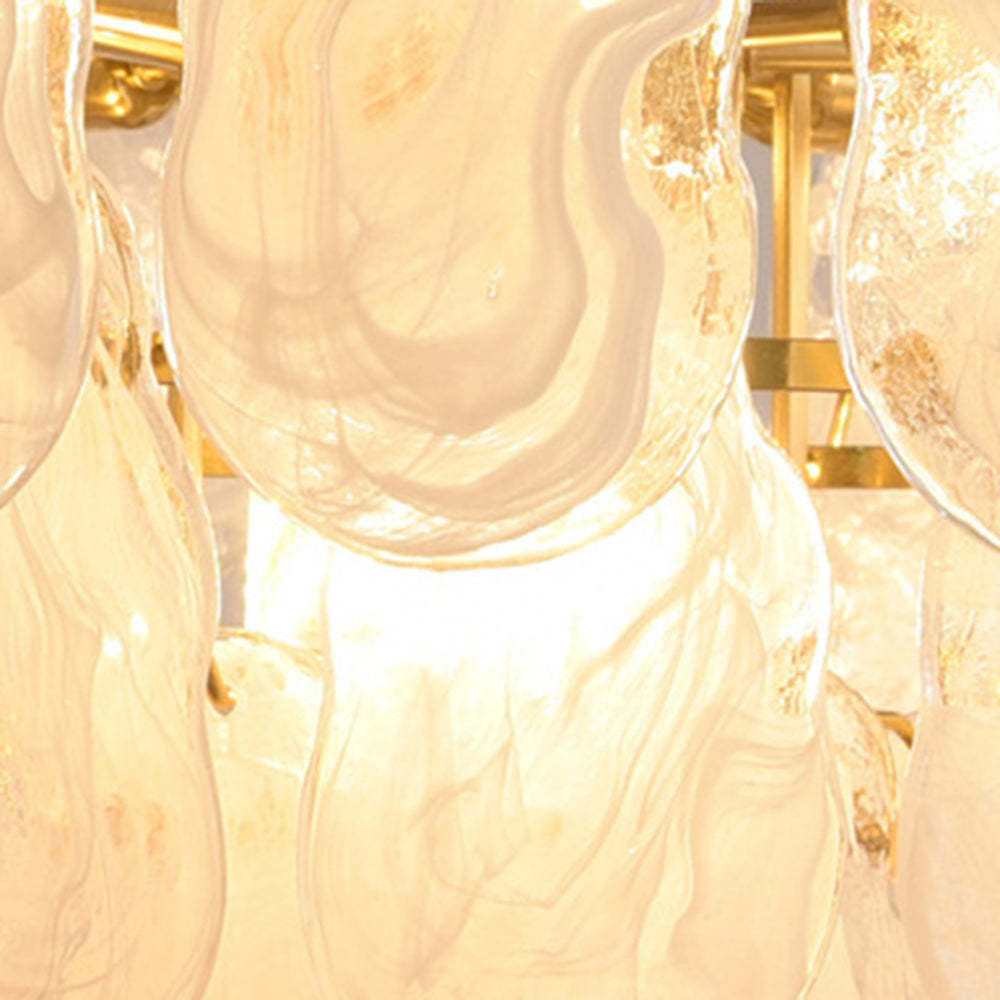 Kirsten Moderne Hanglamp Elegante Parel/Glas/Metaal Kroonluchter Wit Woon/Slaap/Eetkamer
