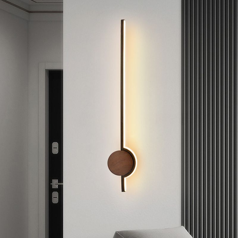 Edge Nordic Lineaire Wandlamp Goud Hout/Metaal/Acryl Badkamer