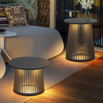 Orr Moderne Design Buiten Vloerlamp Zwart Metaal /Acryl Buitenlamp