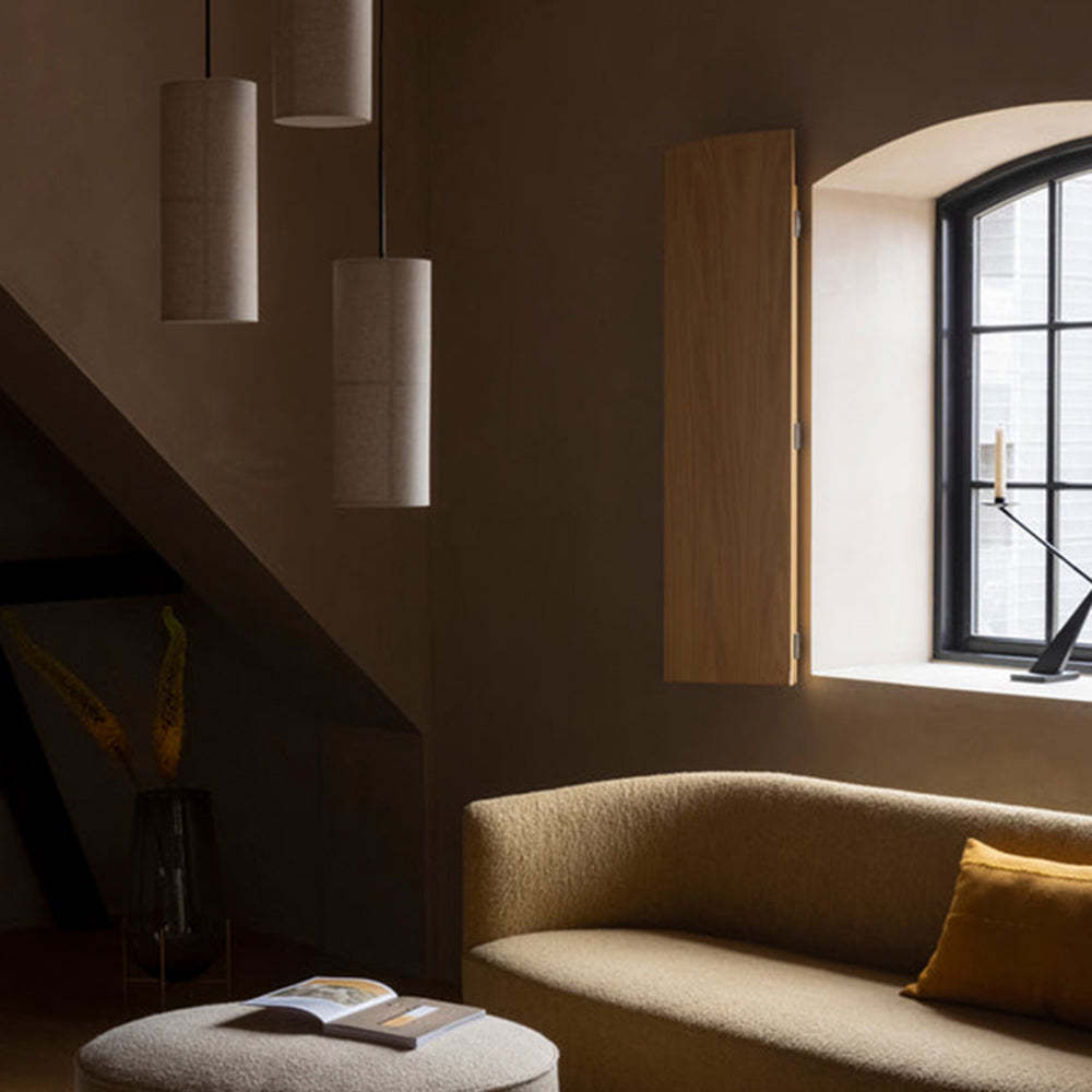 Renée Moderne Design LED Cilinder Hanglamp Lantaarn Stof Japans Woon/Eet/Slaapkamer