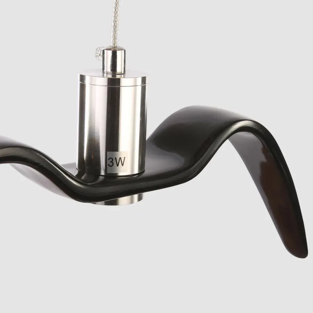 Orr Unusual Metal Resin Pendant Light Bedroom Living Room