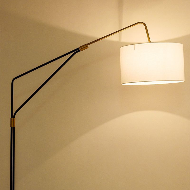 Eryn Moderne Ronde Vloerlamp Wit Metaal/Kunststof Woonkamer