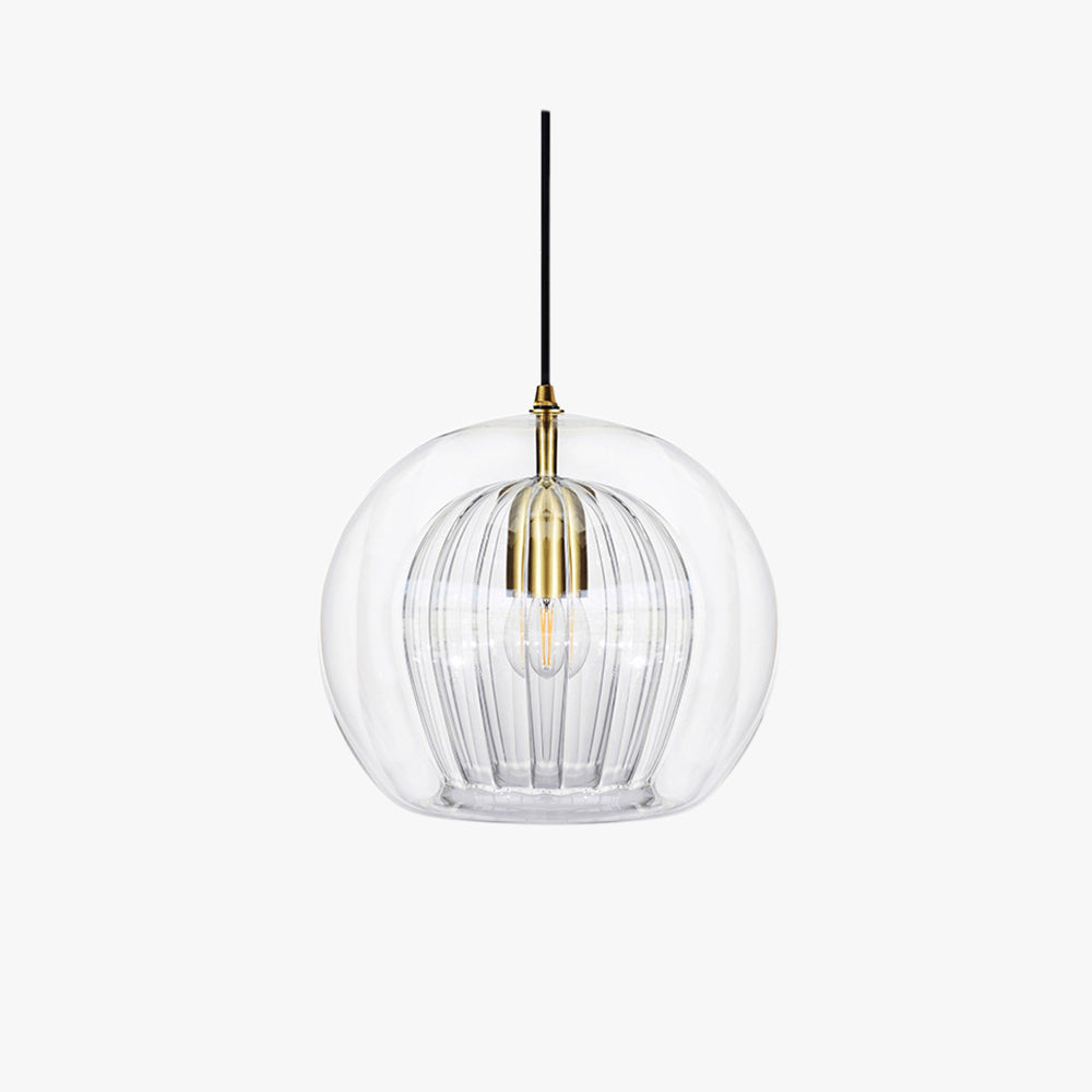 Hailie Modene Bol LED Hanglamp Metaal/Glas Helder/Amber Slaap/Eet/Woonkamer