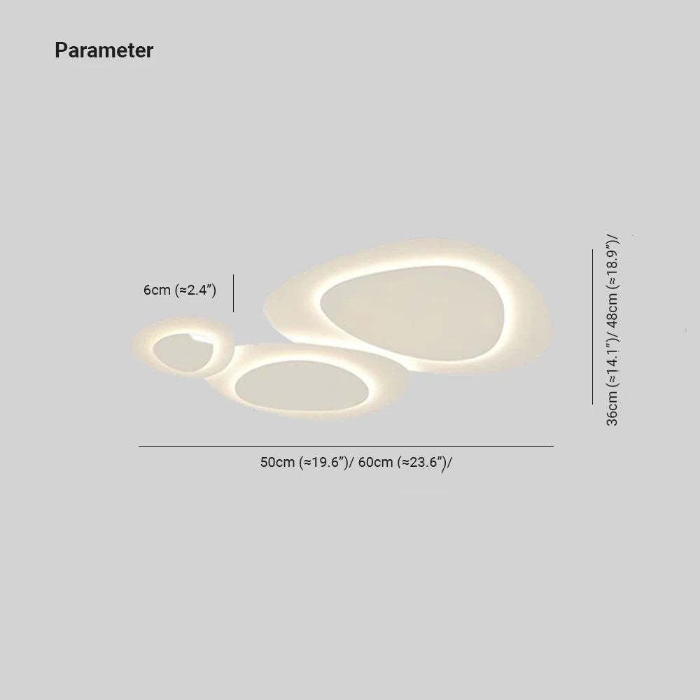 Valentina Design LED Plafondlamp Metaal Wit Slaap/Woon/Kinder/Eetkamer