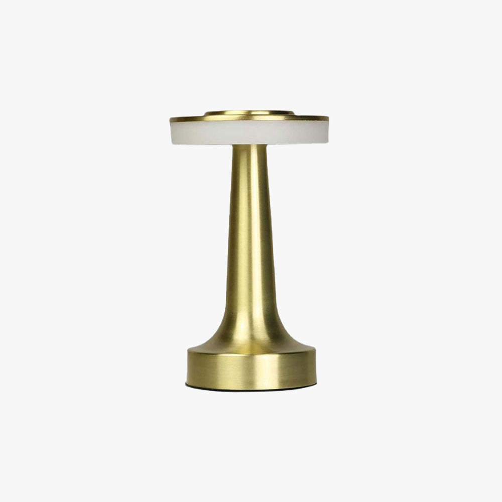 Salgado Ronde LED Tafellamp Goud Zilver Metaal Acryl Zilver Eetkamer