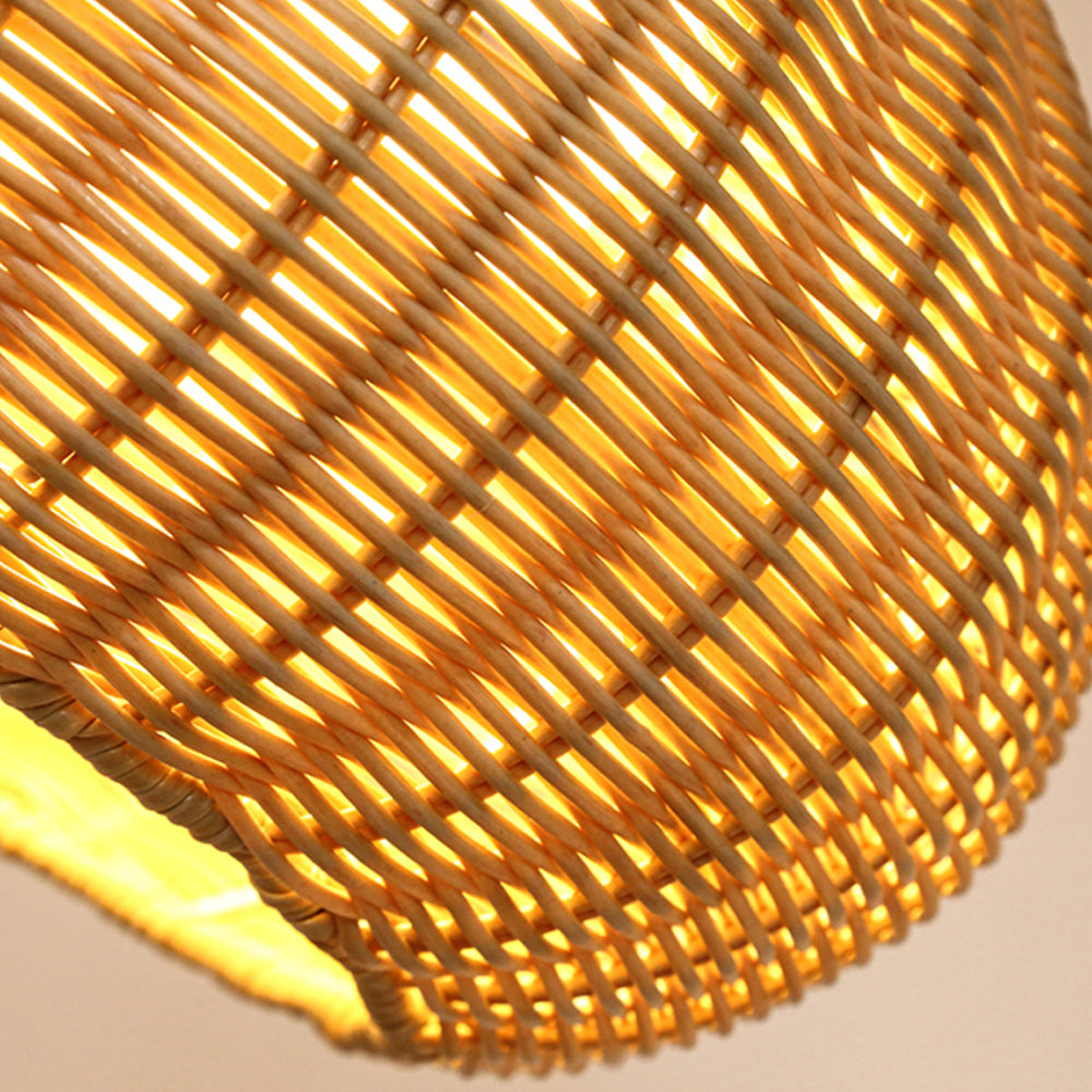 Ritta Design LED Hanglamp Metaal/Rattan Coffee/Beige Buiten