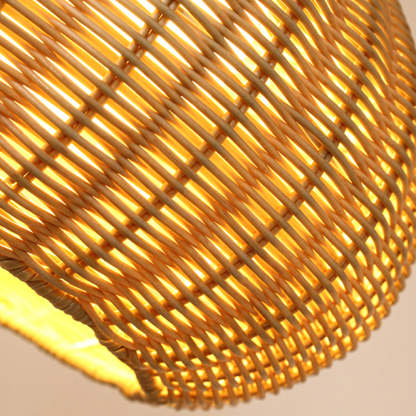 Ritta Design LED Hanglamp Metaal/Rattan Coffee/Beige Buiten