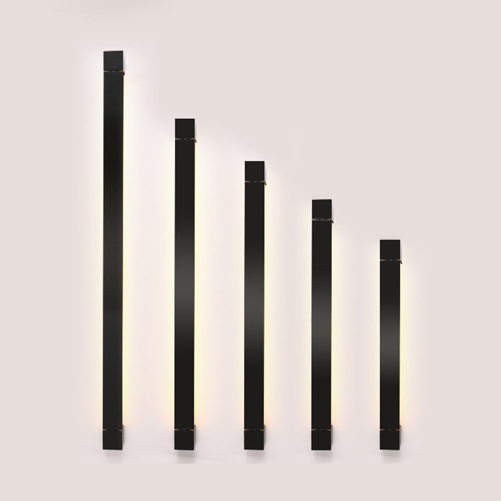 Edge Minimalistische Wandlamp Zwart Metaal/Glas Woonkamer