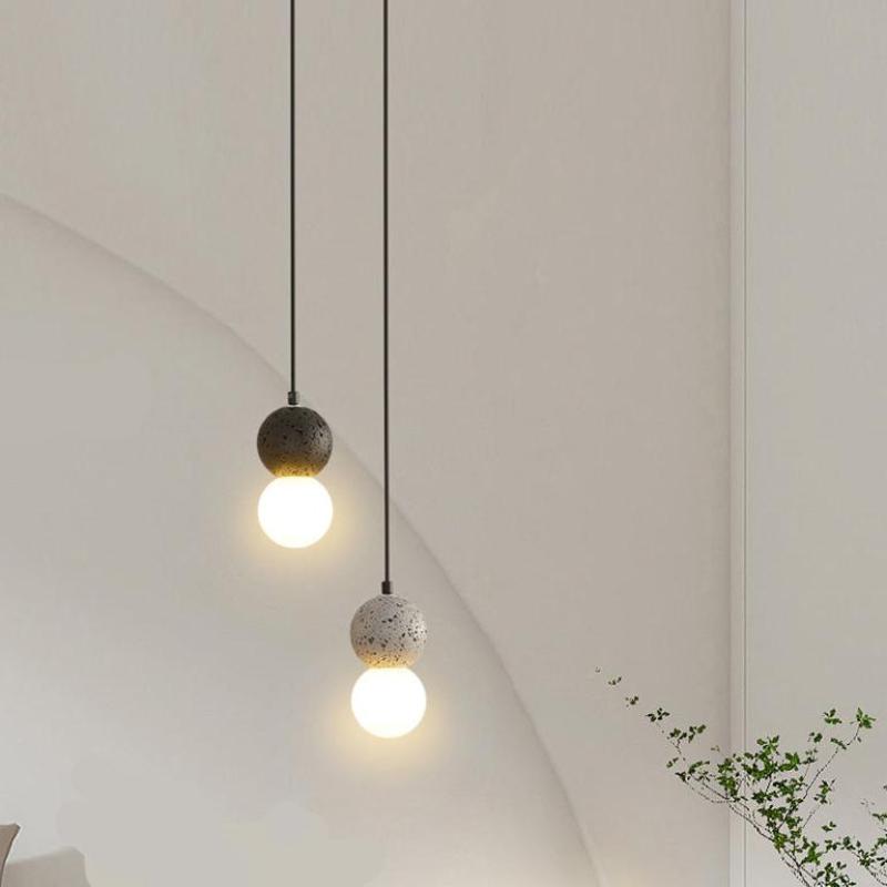 Valentina Moderne Bollen Kleine LED Hanglampen Zwart Wit Eettafel