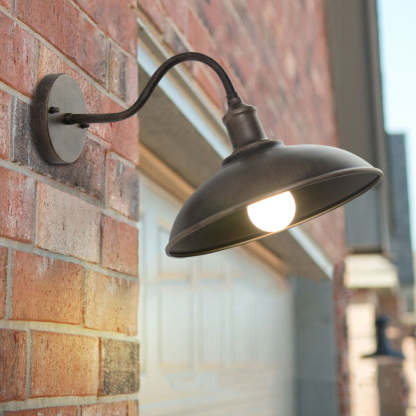 Alessio Rustieke Komvormige mMetalen Wandlamp, Antiek Messing