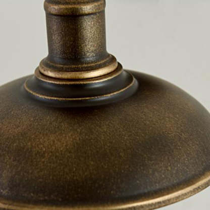 Alessio Rustieke Komvormige mMetalen Wandlamp, Antiek Messing
