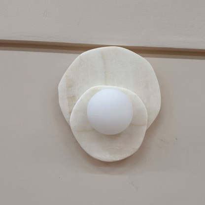 Meza Frans LED Rock Glas Binnen Wandlampen Woonkamer