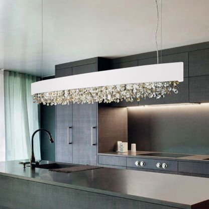 Marilyn Moderne Crystal Hanglamp Zwart/Wit/Bruin/Goud Keuken