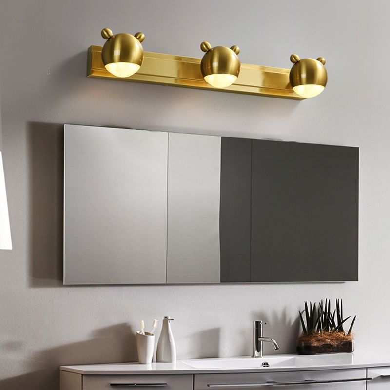 Leigh Moderne Bol LED Wandlamp Metaal/Acryl Goud Slaap/Woon/Badkamer