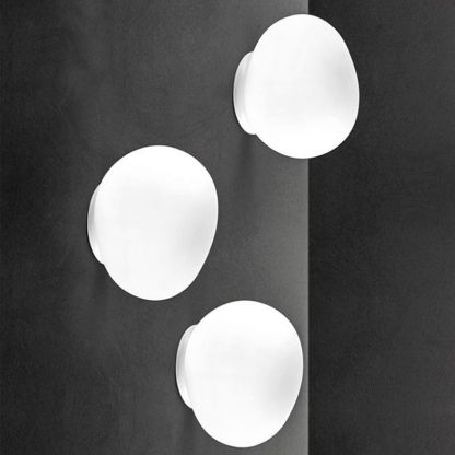 Valentina Design Elliptische LED Wandlamp Metaal/Glas Wit Slaap/Woon/Badkamer