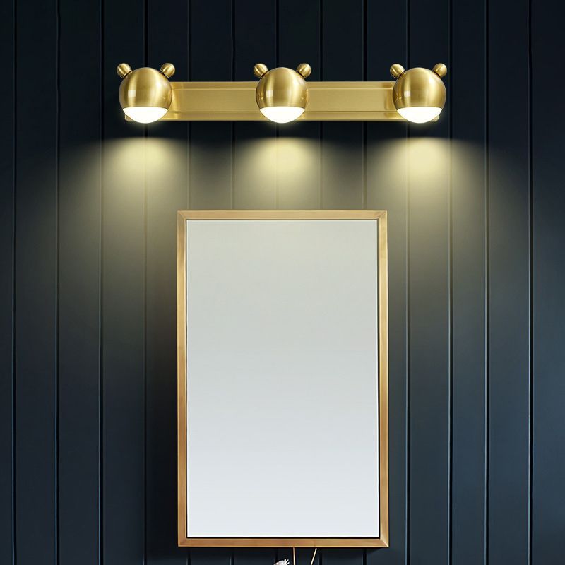 Leigh Moderne Bol LED Wandlamp Metaal/Acryl Goud Slaap/Woon/Badkamer