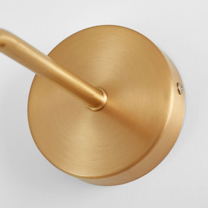 Ozawa Vintage Cilinder Wandlamp Hout/Metaal Goud Slaapkamer/Eetkamer/Woonkamer