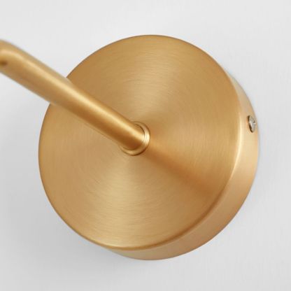 Ozawa Vintage Cilinder Wandlamp Hout/Metaal Goud Slaapkamer/Eetkamer/Woonkamer