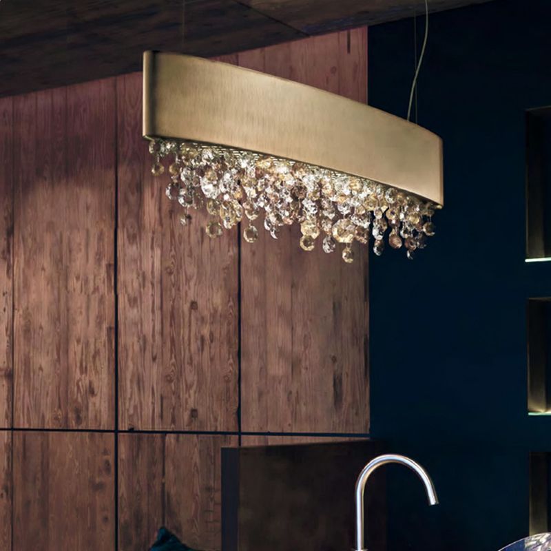 Marilyn Moderne Crystal Hanglamp Zwart/Wit/Bruin/Goud Keuken