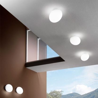 Valentina Design Elliptische LED Wandlamp Metaal/Glas Wit Slaap/Woon/Badkamer