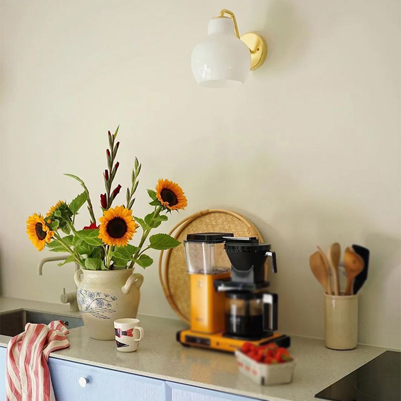 Lily Moderne Design LED Wandlamp Koepelvorm Metaal/Glas Slaapkamer/Woonkamer