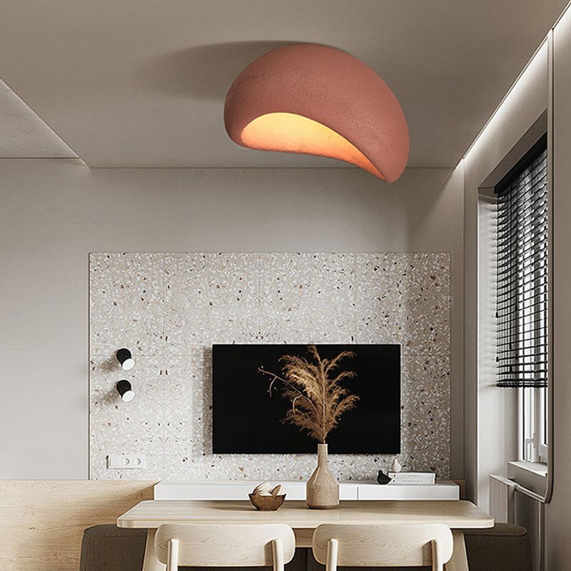 Byers Moderne LED Plafondlamp Wit/Grijs/Rood Hars Woonkamer