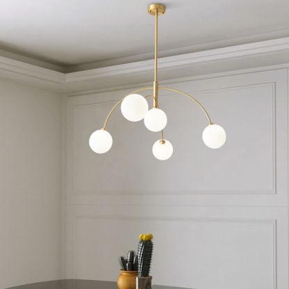 Valentina Moderne Hanglamp Zwart/Gouden Metaal Woonkamer Slaapkamer