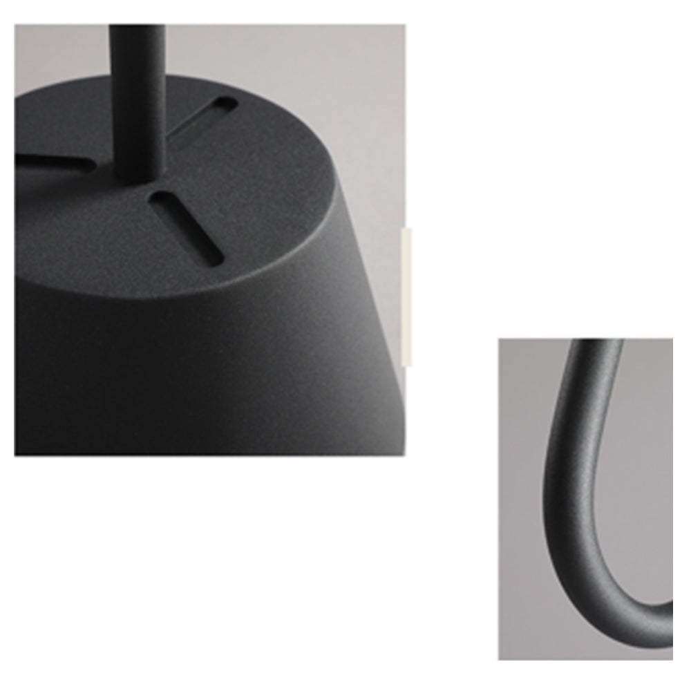 Salgado Design Gebogen LED Vloerlamp Wit Zwart Metaal Stof Woonkamer