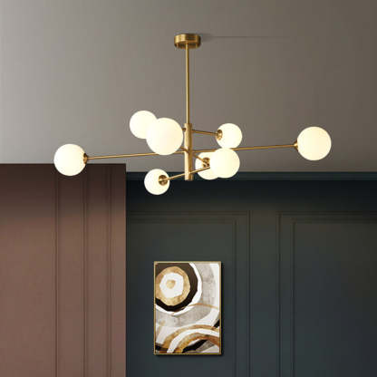 Valentina Moderne LED Hanglamp Metaal/Glas Copper/Black Slaap/Woon/Eetkamer