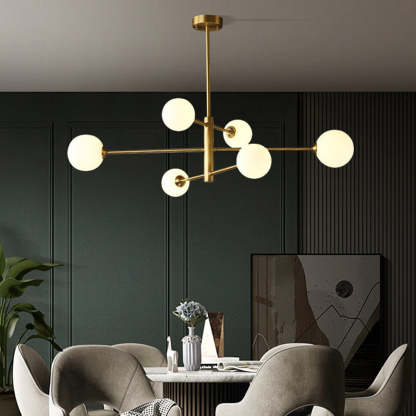 Valentina Moderne LED Hanglamp Metaal/Glas Copper/Black Slaap/Woon/Eetkamer