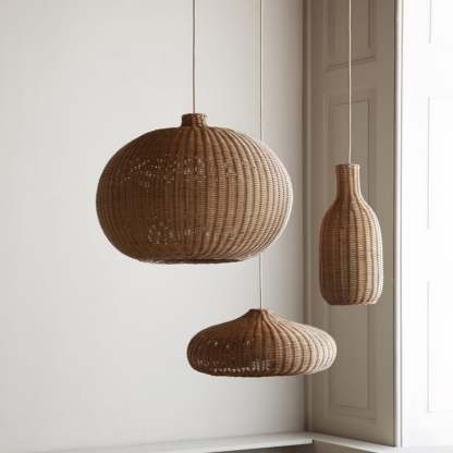 Muto Nordic Japans Hanglampen Rotan Slaapkamer Eetkamer