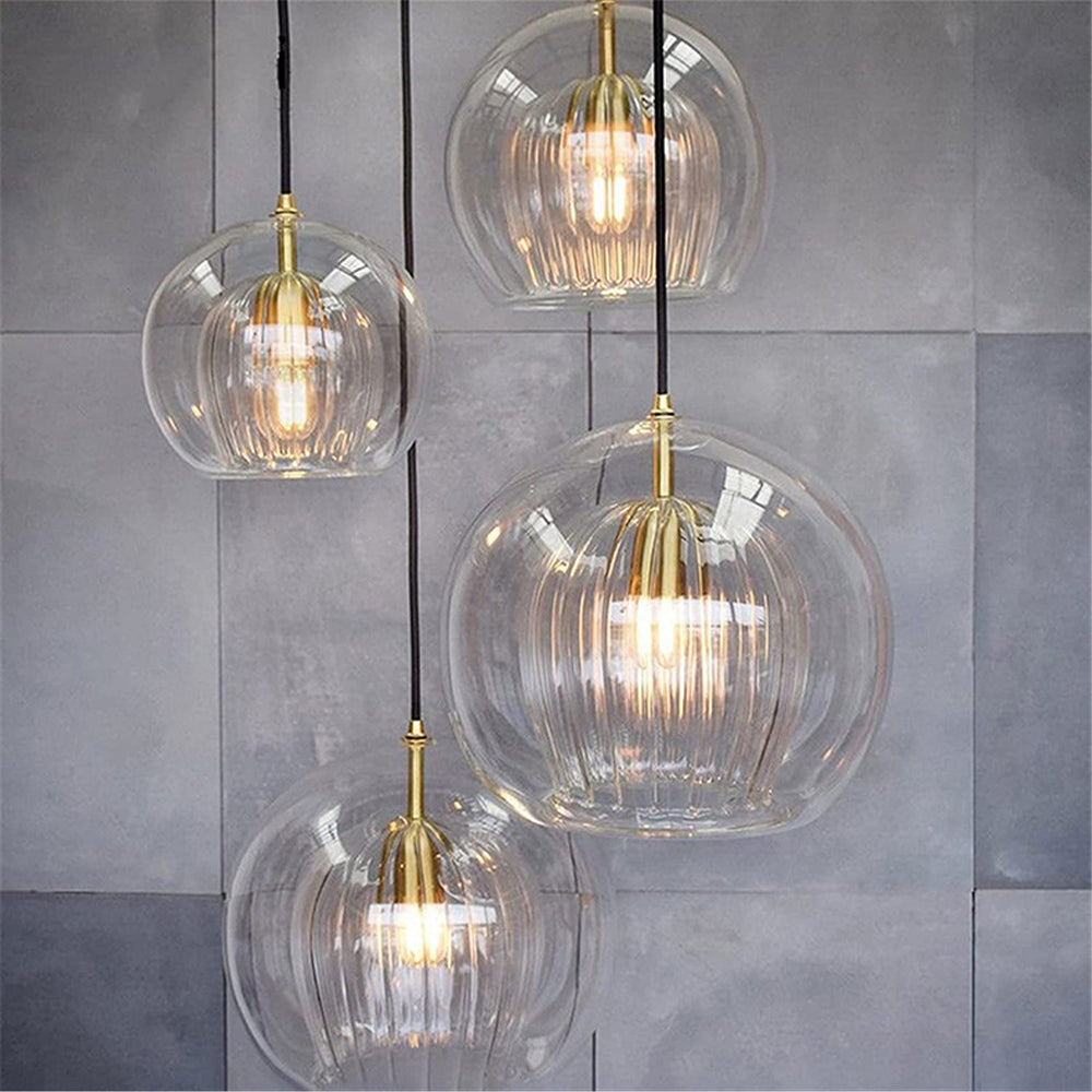 Hailie Modene Bol LED Hanglamp Metaal/Glas Helder/Amber Slaap/Eet/Woonkamer