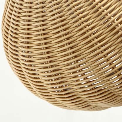Ritta Design LED Hanglamp Metaal/Rattan Coffee/Beige Buiten