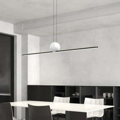 Edge Industriele LED Hanglamp Zwart/Goud Woonkamer Eettafel Metaal&Marmer&Acryl 35.4cm/47.2cm/59cm