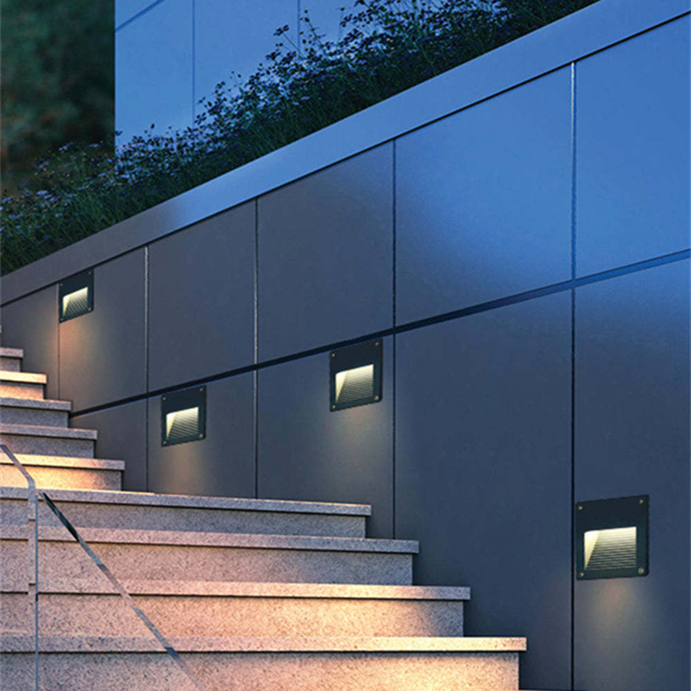 Orr Moderne Wandlamp Zwart/Grijs Metaal Buiten Trappenhuis
