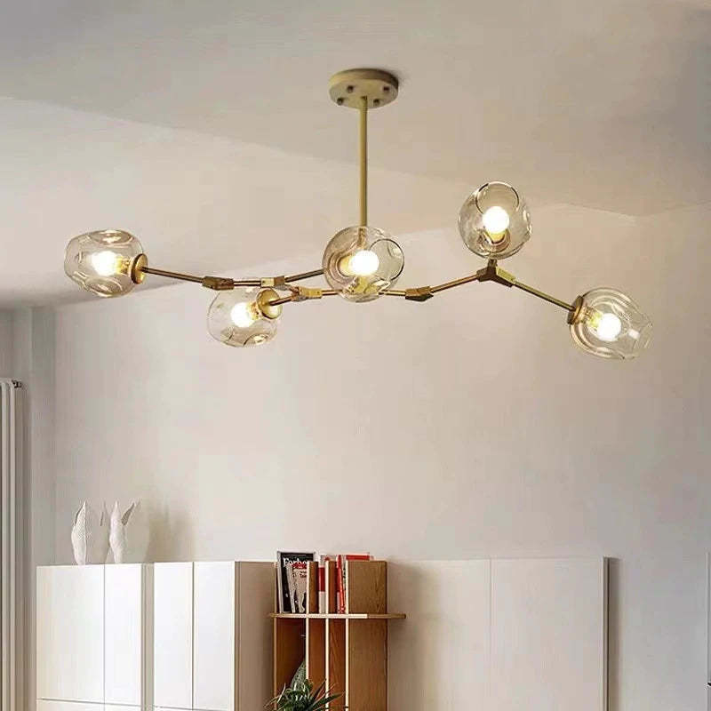 Valentina Ronde LED Hanglampen Metaal Glas Slaapkamer Woonkamer