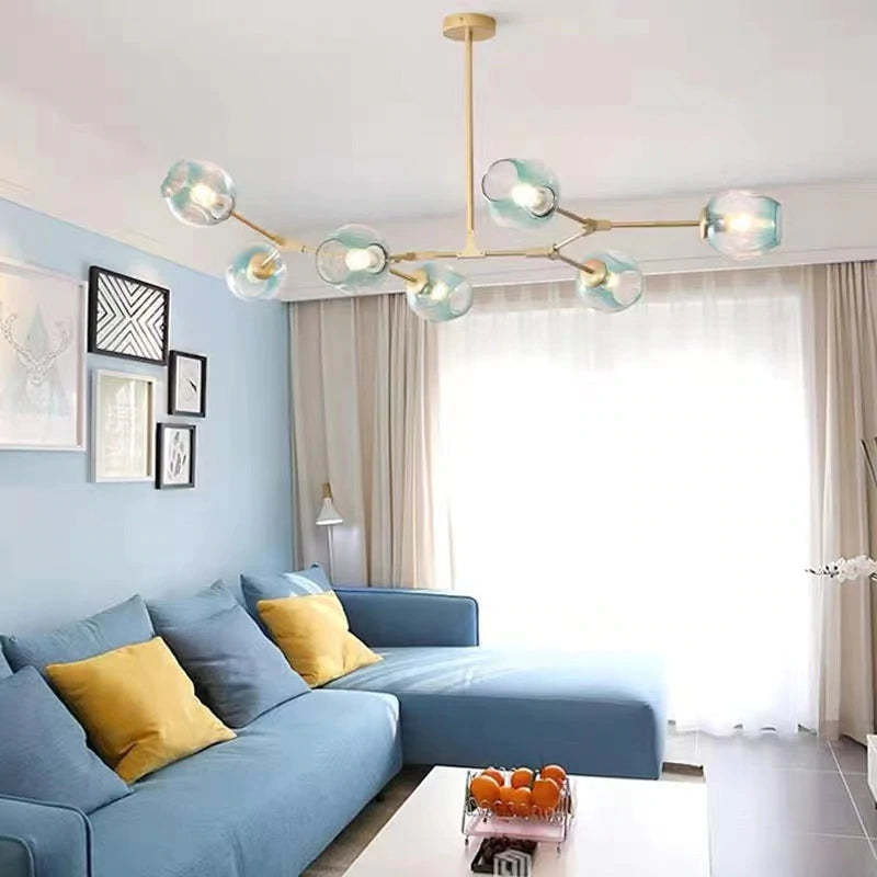 Valentina Ronde LED Hanglampen Metaal Glas Slaapkamer Woonkamer