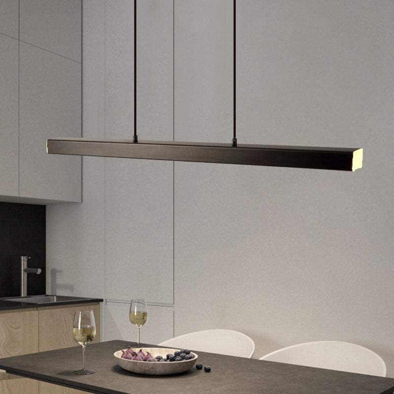 Edge Industriele LED Hanglamp Zwart Woonkamer Eettafel Metaal Acryl