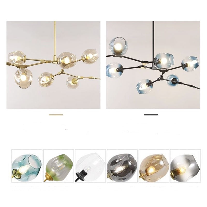 Valentina Ronde LED Hanglampen Metaal Glas Slaapkamer Woonkamer