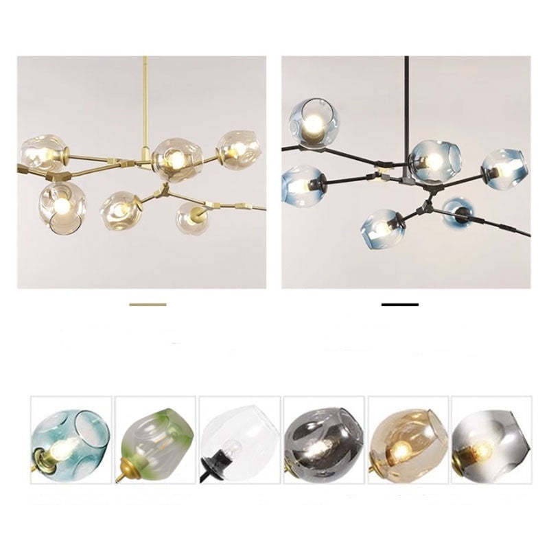 Valentina Ronde LED Hanglampen Metaal Glas Slaapkamer Woonkamer