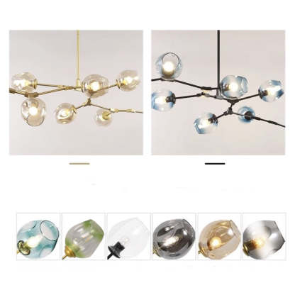 Valentina Ronde LED Hanglampen Metaal Glas Slaapkamer Woonkamer