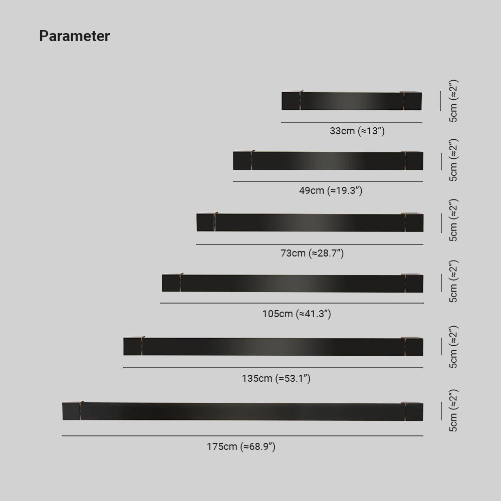 Edge Minimalistische Wandlamp Zwart Metaal/Glas Woonkamer