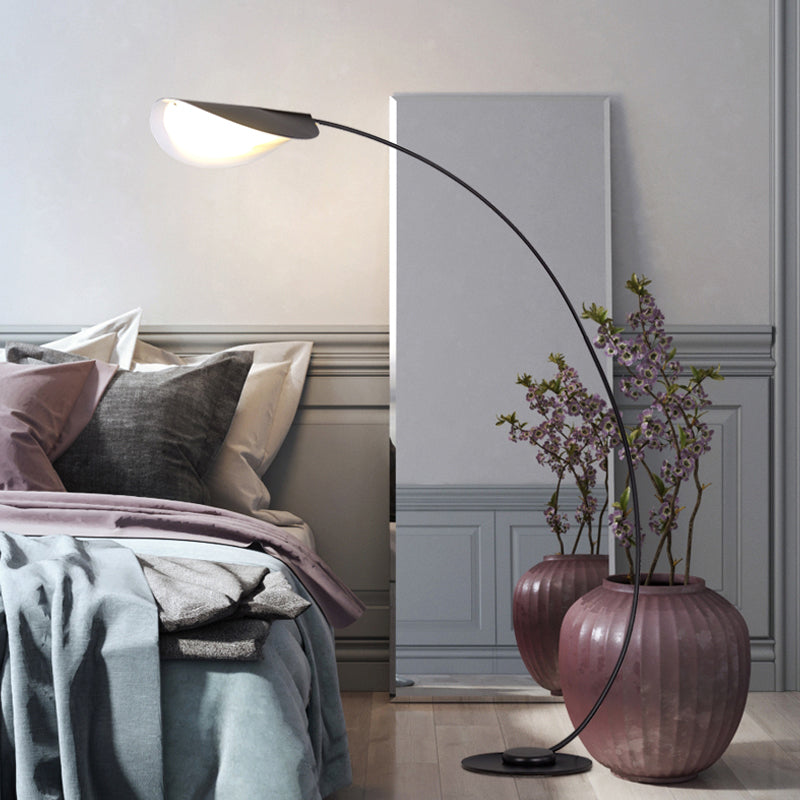 Edge Industriele LED Vloerlamp Zwart Metaal Slaapkamer Woonkamer