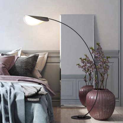 Edge Industriele LED Vloerlamp Zwart Metaal Slaapkamer Woonkamer