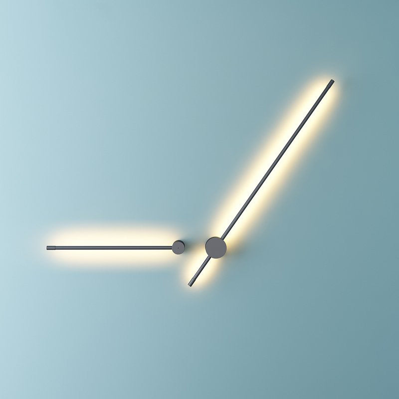 Edge Moderne Industrie Design LED Wandlamp Zwart Metaal Hal Tuin
