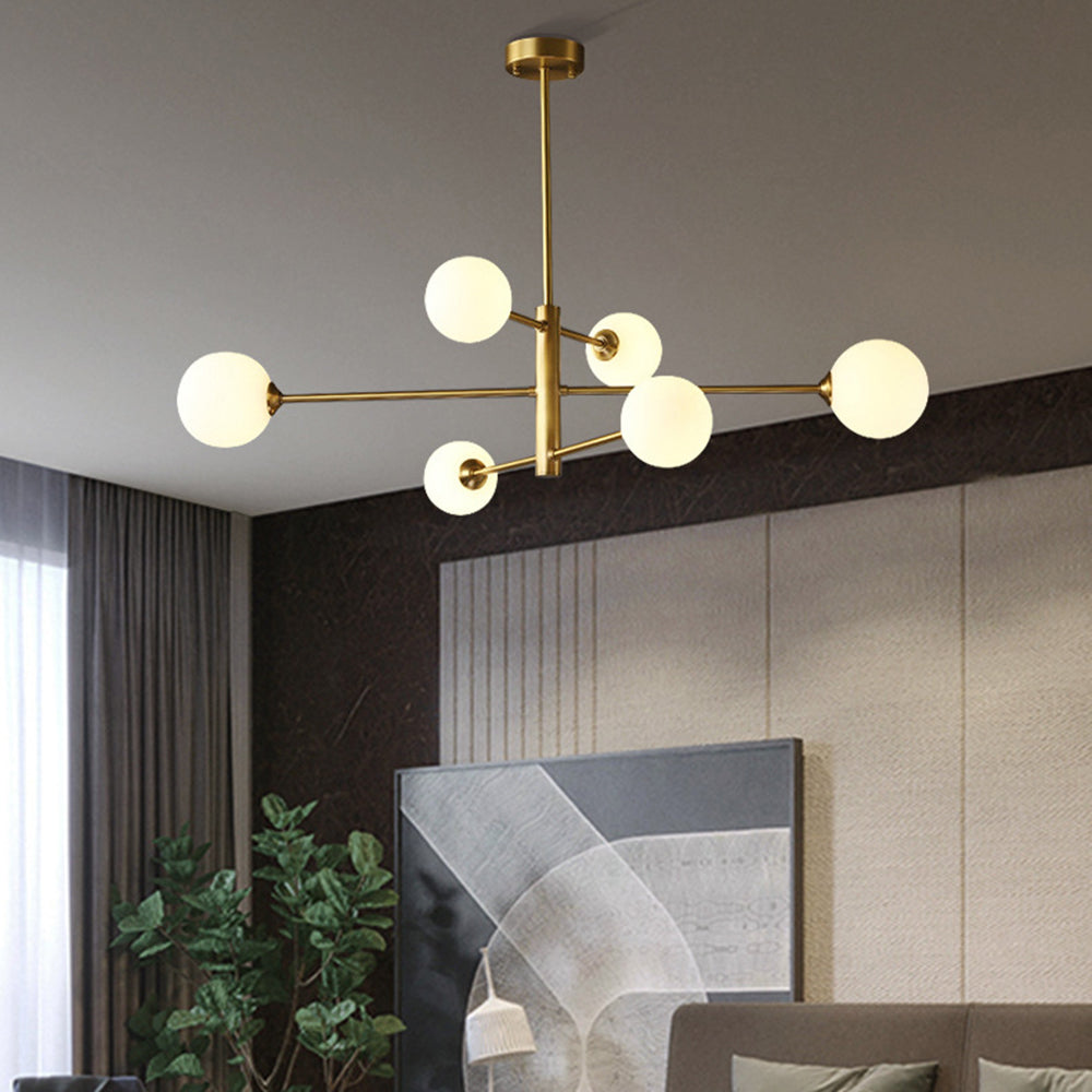 Valentina Moderne LED Hanglamp Metaal/Glas Copper/Black Slaap/Woon/Eetkamer